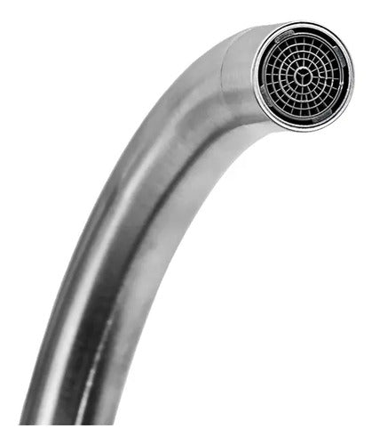 Monocomando Cocina Cuello Cisne Canilla Mesada Grifo Metal Cromado