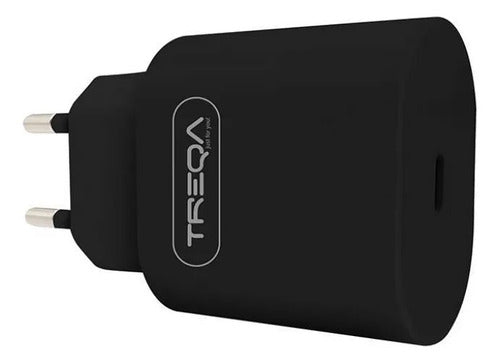 Cargador Rapido Usb Tipo C 25w Celular Tablet Carga Rapida Negro