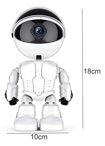 Camara De Seguridad Wifi Robot Monitor De Bebe 360° Yosee Color Blanco
