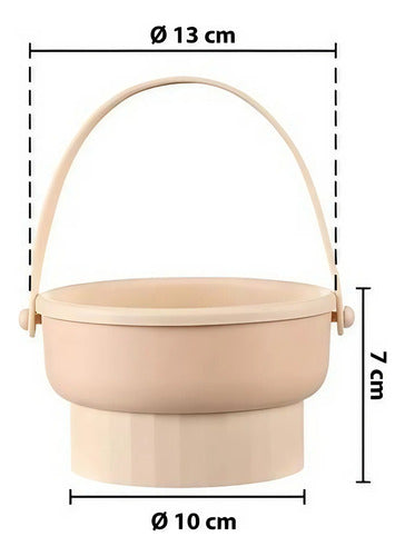 Soporte De Limpieza Y Secado De Brochas Maquillaje Genérica