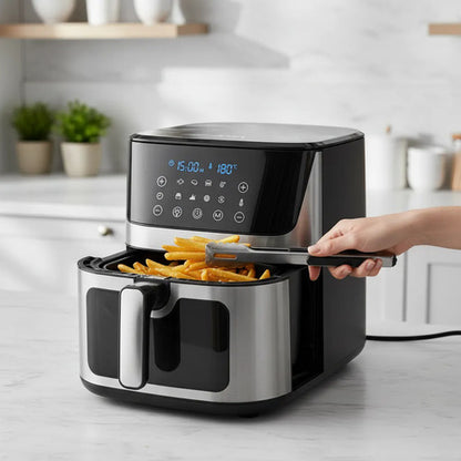 Freidora Horno Aire Sin Aceite 7 Litro Display Digital 1700w Negro