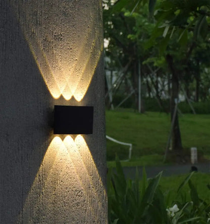Set X5 Foco Pared Aplique Exterior Luminaria Bidireccional