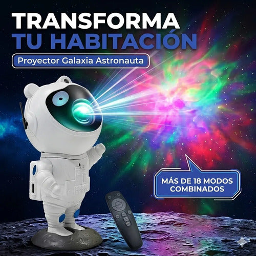 Lámpara Proyector Galaxia Astronauta Inalambrico Astronauta Blanco Aleatorio
