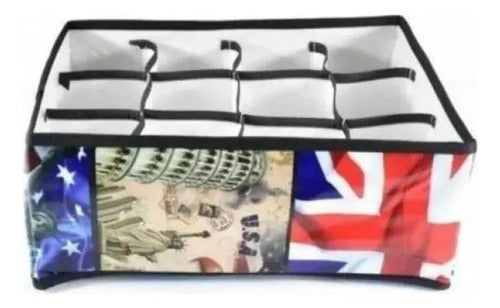Organizador Tela Divisiones Ropa Interior Bolsa Al Vacío Multicolor