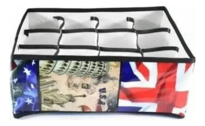 Organizador Tela Divisiones Ropa Interior Bolsa Al Vacío Multicolor