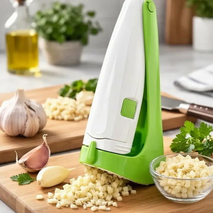 Picador Ajo Manual Cocina 17cm Verduras Garlic Cube Cortador Blanco