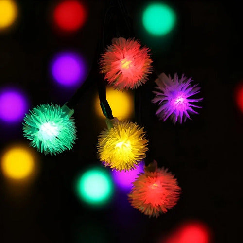 Guia Solar Guirnalda Luces Led Calidas Y Rgb Lamparas 5 Mts