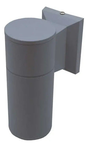 Aplique Pared Exterior Luminaria Lampara Unidireccional Foco Gris