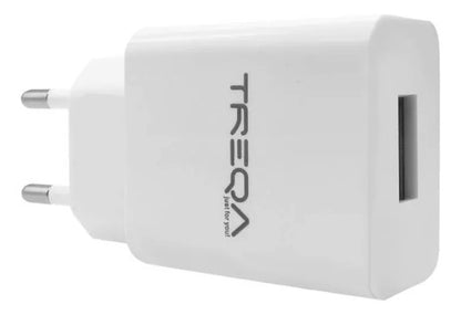 Cargador Pared Usb Cable Tipo C Carga Rapida Celular 18w Blanco