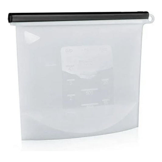 X4 Bolsa Reutilizable De Silicona Hermetica Alimentos 1000ml