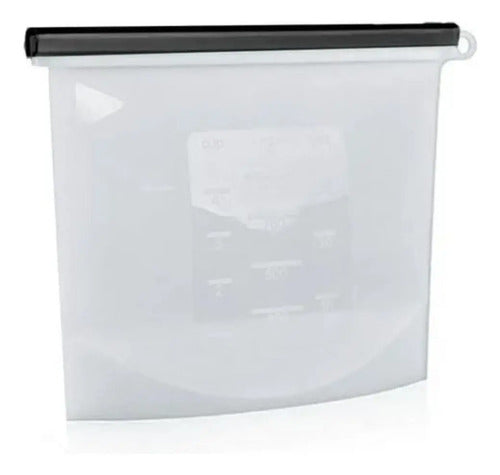 X2 Bolsa Reutilizable De Silicona Hermeticas 1500ml