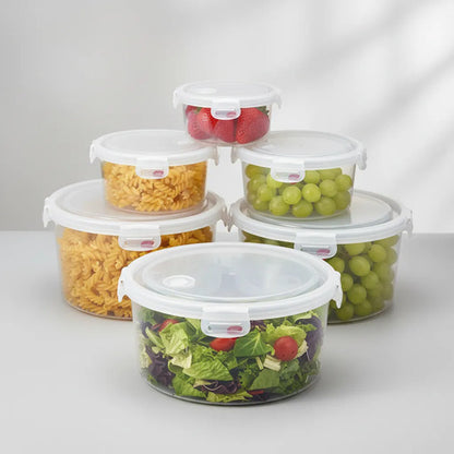Set Recipientes Plastico Tuppers Hermeticos Cocina Pack X5 Blanco