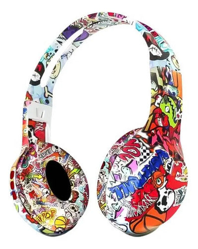 Auriculares Bluetooth Usb Tf 3.5 Reducción Ruido Micrófono Variedad De Colores