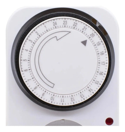 Timer Manual Calefon Schuko Ahorro De Energia Analogico