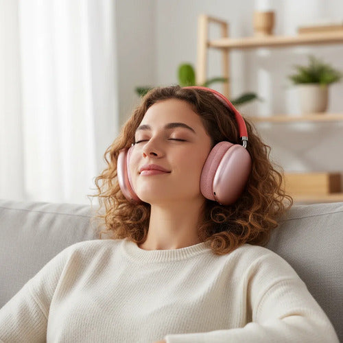 Auriculares Bluetooth Micrófono Manos Libres Reducción Ruido Rojo