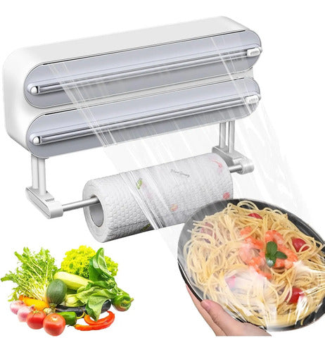 Organizador Porta Rollos Dispensador De Film Papel Aluminio Aleatorio