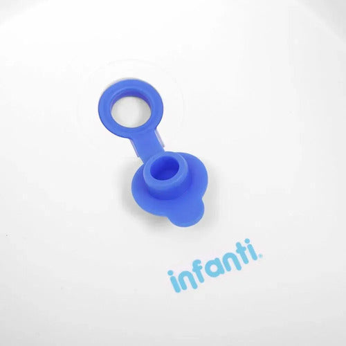 Bañera Plegable Con Termómetro Azul Azul Lisa