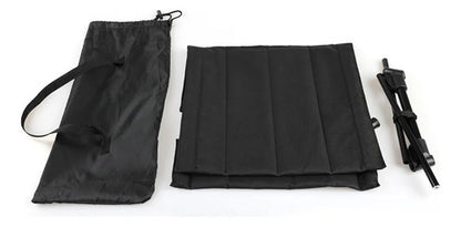 Silla Plegable Playa Camping Respaldo Bolso Portatil 100cm Negro