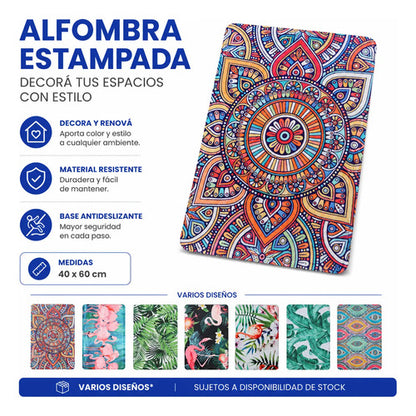 Alfombra Multiuso Estampada Decorativa 40x60cm Baño Living 60 M 40 M Aleatorio