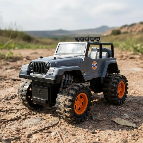 Camioneta 4x4 Todoterreno A Fricción Todoterreno Escala 1:10 Gris 2
