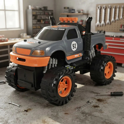Camioneta 4x4 Todoterreno A Fricción Todoterreno Escala 1:10 Gris