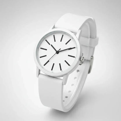 Reloj De Pulsera Analógico Correa De Colores Diseño Casual Verde