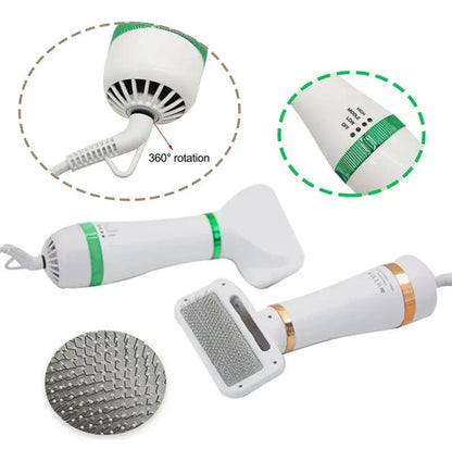 Cepillo Para Perros Y Gatos Secador De Pelo Para Mascota Blanco