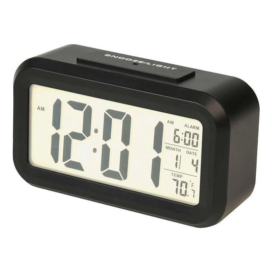 Reloj Despertador Rectangular Con Numeros Grandes