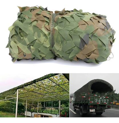 Malla Sombra 3x3 Metros Verde - Red Camuflaje