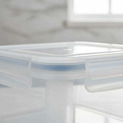Set De Recipientes Hermeticos Plasticos Pack X3 Piezas Kit Blanco