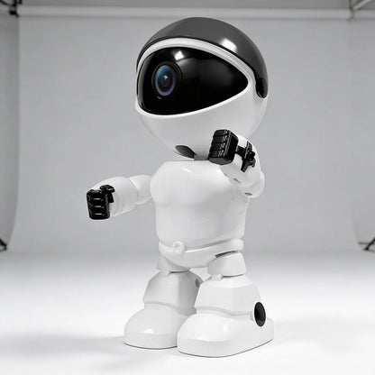 Camara Inteligente Robot Wifi Interior App Android Ios V360p Blanco