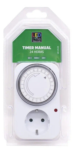 Timer Manual Calefon Schuko Ahorro De Energia Analogico