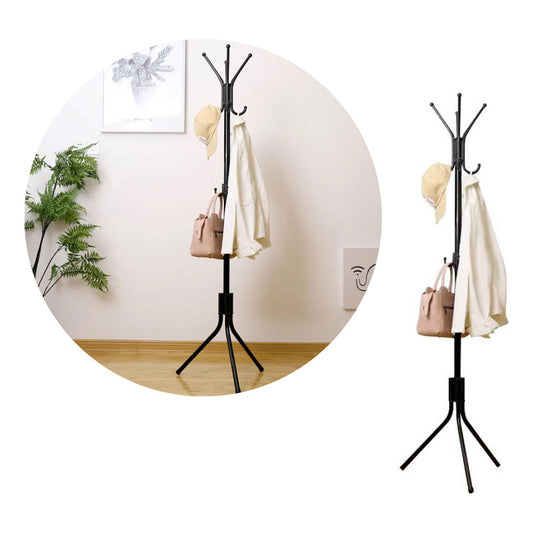 Perchero De Pie Metal Organizador Abrigos Sombrero 172x42cm