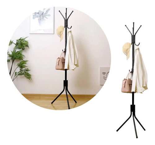 Perchero De Metal Organizador Abrigos Sombrero 172x42cm Aleatorio