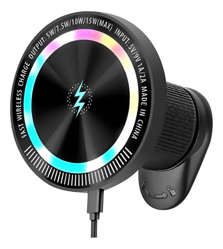 Cargador Inalambrico De Auto Magnetico 15w Para Ventilacion