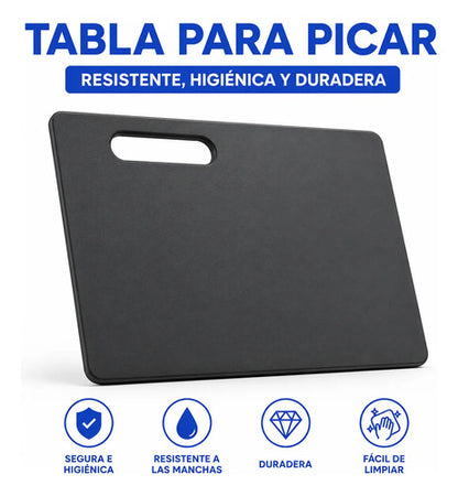 Tabla Picar Cortar Plastica Reforzada 36x27cm Cocina Liso