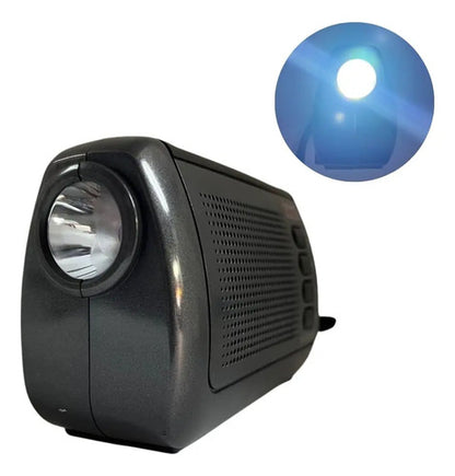 Radio Portatil Recargable Panel Solar Fm Bluetooth Sd Tws Negro
