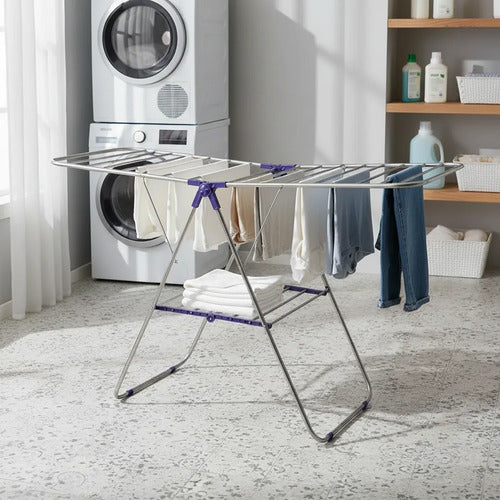 Tendedero Ropa Plegable Reforzado Extensible Hogar 100x60x95 Aleatorio - 2 Colores