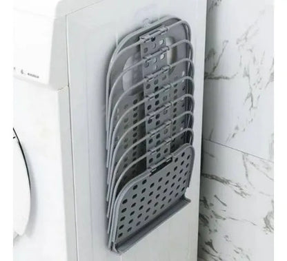Canasto Plegable Organizador Colgante Multiuso 50cm Plastico Gris