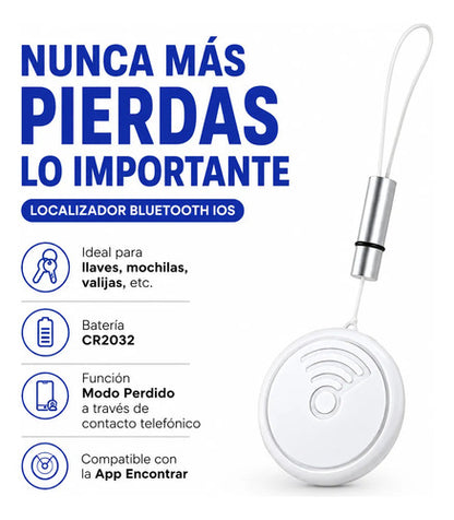 Localizador Rastreador Bluetooth Llaves Mochila Valija App Blanco