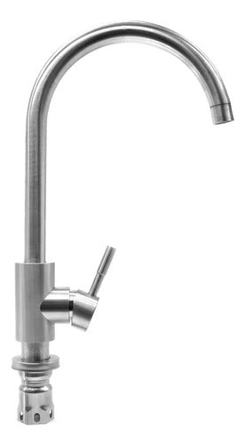 Grifo Para Mesada Canilla Metalica De Cocina + Colillas
