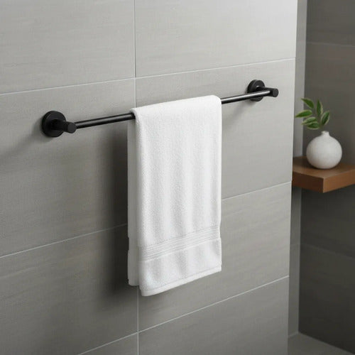Toallero Porta Toalla Barra Baño Pared 60cm Acero Ducha Aleatorio - 2 Colores