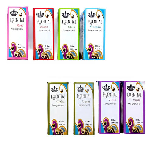 Aceite Esencias Aromaticas Fragancias Humificador Pack X4
