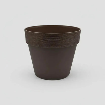 Maceta Jardín Plástica Redonda Liviana 30x26cm Planta Flores Negro