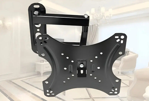 Soporte Tv 14 A 42 Pulgadas Brazo Articulado 35kg Color Negro