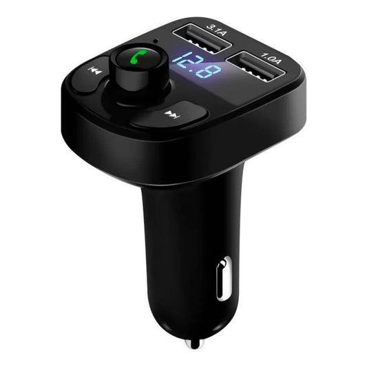 Transmisor Receptor Fm Cargador Usb Radio Auto Bluetooth