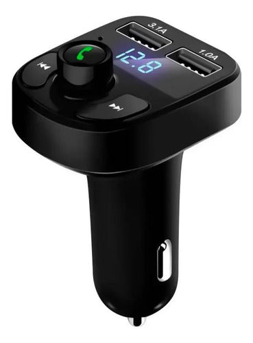 Transmisor Receptor Fm Cargador Usb Radio Auto Bluetooth
