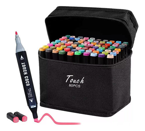 Set De Marcadores Doble Punta 48 Piezas En Estuche Colores Multicolor