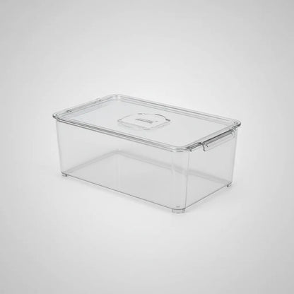 Organizador Recipiente Heladera Hermetico Transparente Tapa Transparente