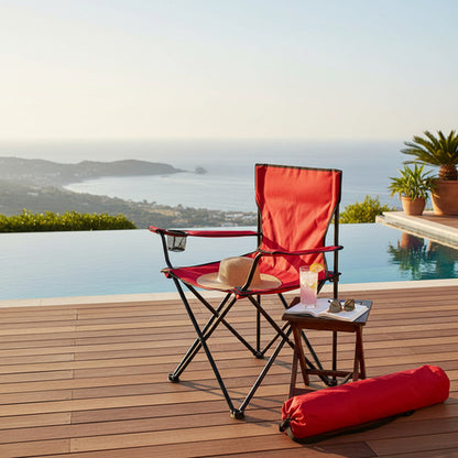 X3 Silla Plegable Camping Reposera Con Apoyabrazos Playa